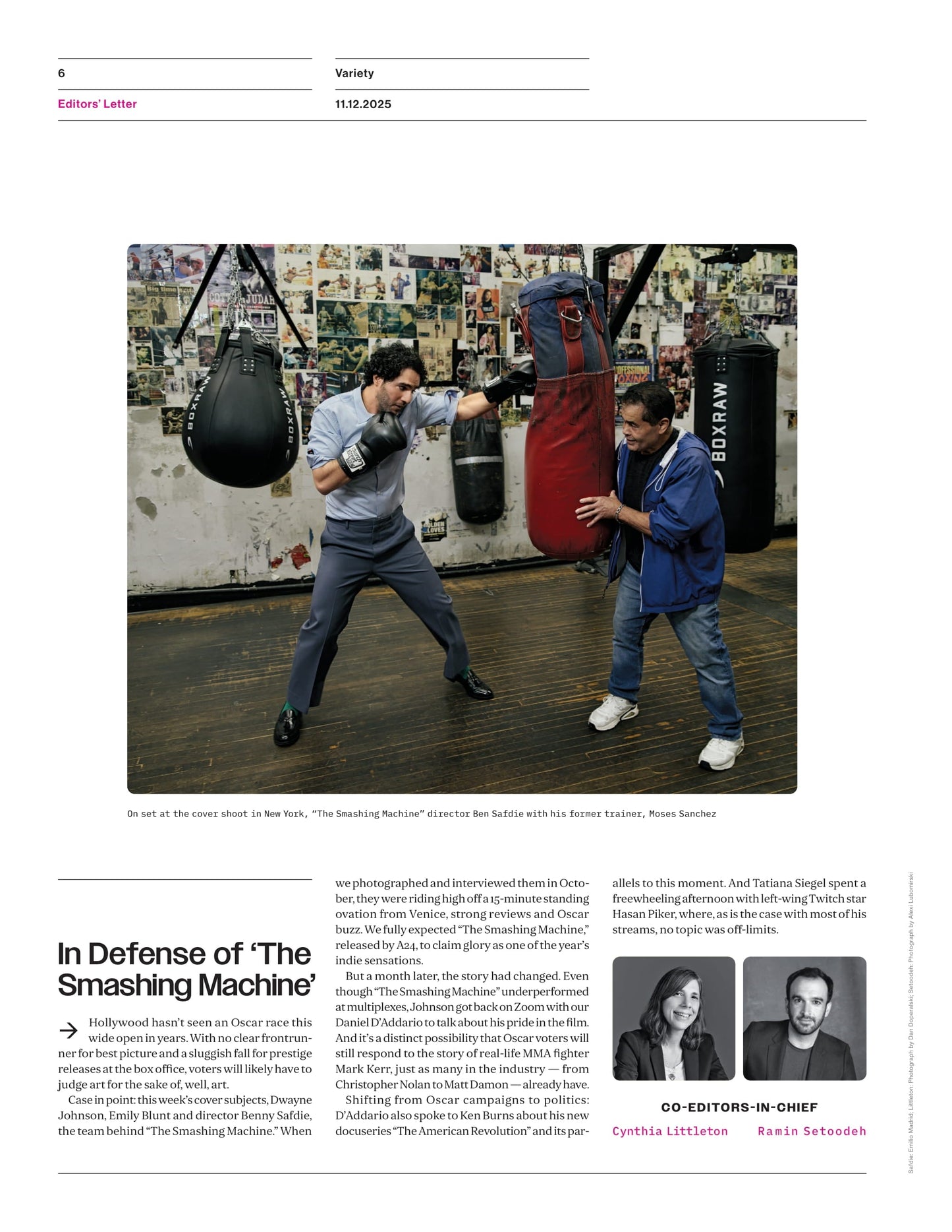 Variety - 25.11.12 Edition: The Underdog, Will The Smashing Machine' Achieve Oscar Redemption, Stranger Things Finale, Hollywood's Business Managers, Ken Burns' American Revolution Documentary & More!