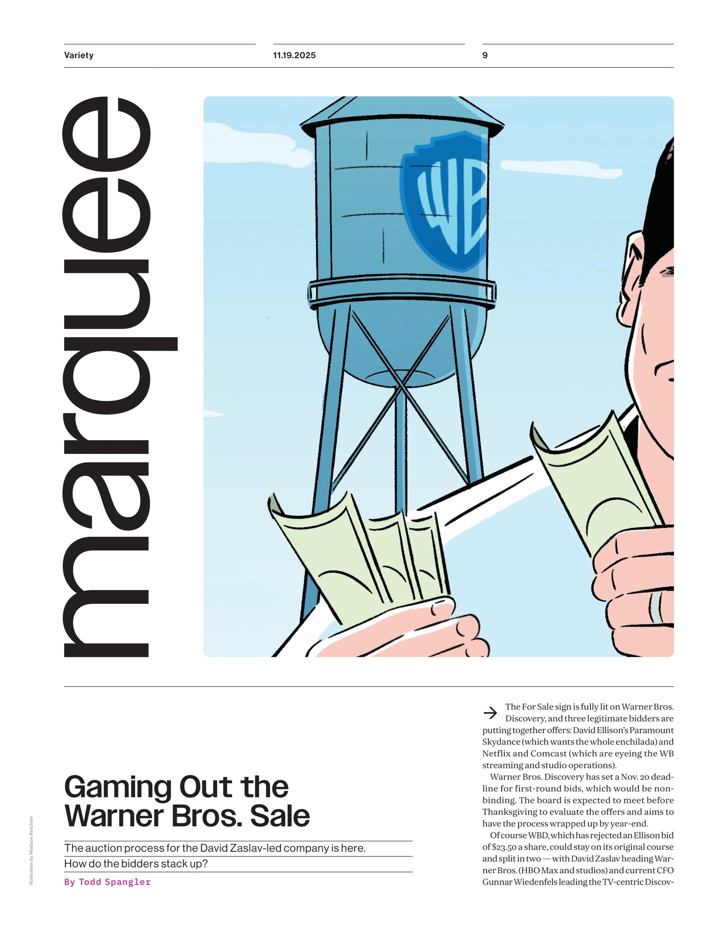 Variety - 25.11.19 Edition: Hollywood Producers Are Fed Up, Golden Globes & Oscar Predictions, Warner Bros.’ Billion Dollar Listing & Studio Bidding War, Tom Cruise’s Governors Awards Triumph & More!