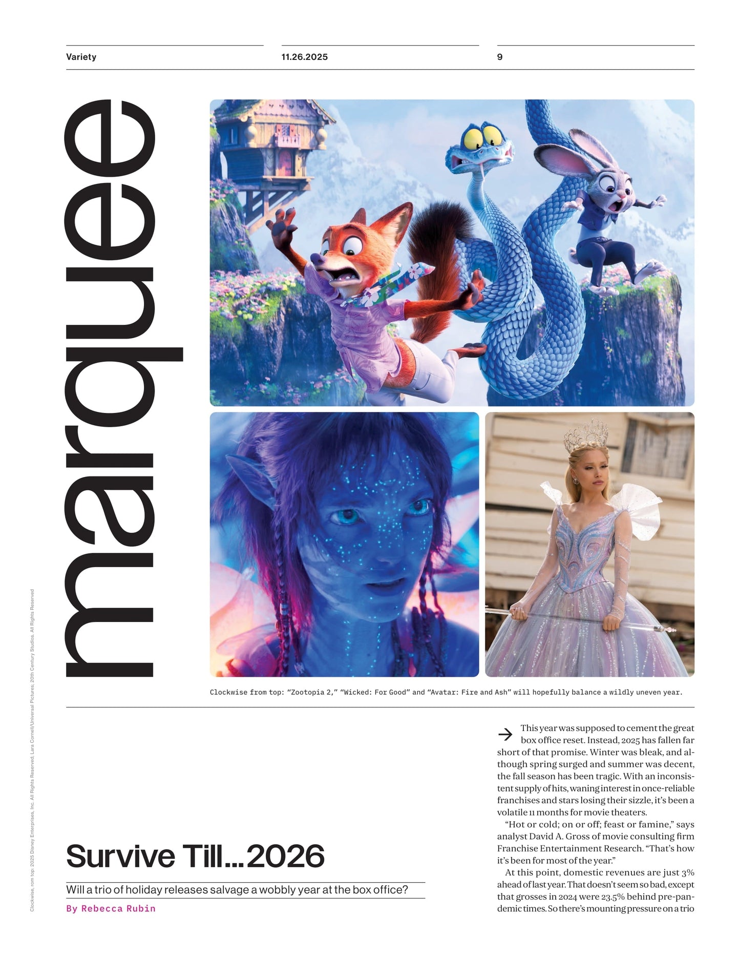 Variety - 25.11.26 Edition: Elton John’s Journey With The AIDS Foundation & Future Plans, Greatest Comedies, Animation Oscar Race Heats Up, CMA Awards, Holiday Movies Shaping Box Office Success & More