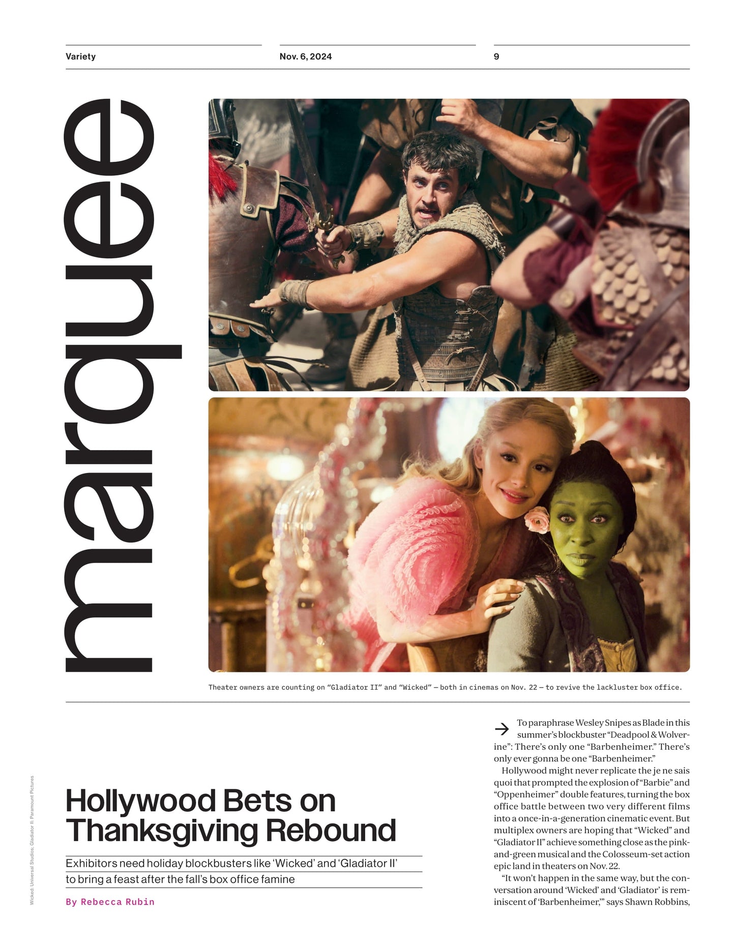 Variety - 24.11.06 Edition: The Year's Most Provocative Movie, Daniel Craig & Drew Starkey Get Hot & Heavy In Queer, Harry Potter Wizards & Baking Show, Udo Kier Recalls Playing Villains & Monsters!