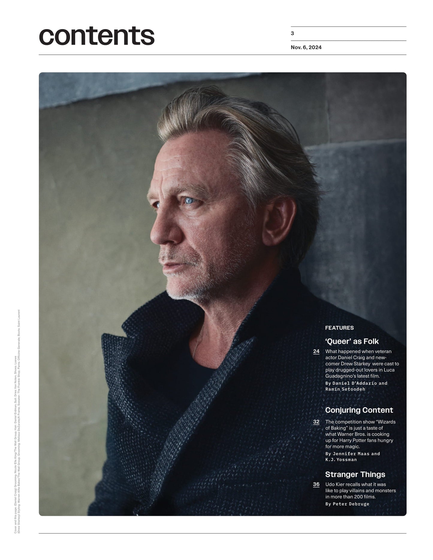 Variety - 24.11.06 Edition: The Year's Most Provocative Movie, Daniel Craig & Drew Starkey Get Hot & Heavy In Queer, Harry Potter Wizards & Baking Show, Udo Kier Recalls Playing Villains & Monsters!