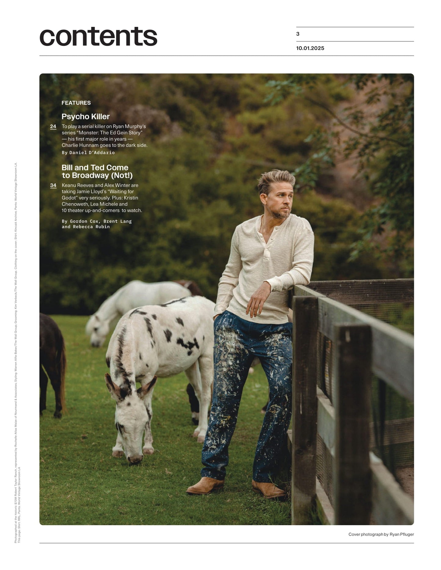 Variety - 25.10.01 Edition: Charlie Hunnam Goes To The Dark Side To Play A Serial Killer, Hollywood's Top 10 Screenwriters, The Furor Over Tilly, New York Film Festival, Grammys 2025 Preview & More!
