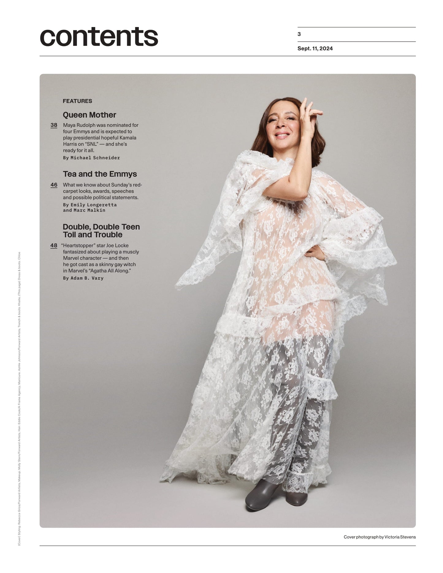 Variety - 24.09.11 Edition: Emmys 2024, Maya Oh My! From Big Mouth To Loot To SNL, Maya Rudolph Is TV's MVP With 4 Emmy Nominations & Ready To Serve As Kamala Harris This Fall, Red Carpet Looks & More