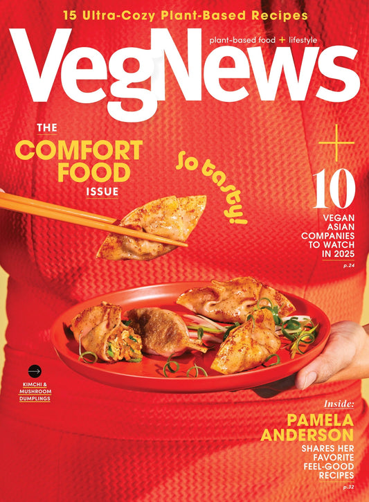 VegNews - 2025 Wellness Issue: Plant Based Recipes, Pamela Anderson, Sam Turnbull, Chloe Coscarelli, Daniella Monet Share Their Favorite Recipes & More!