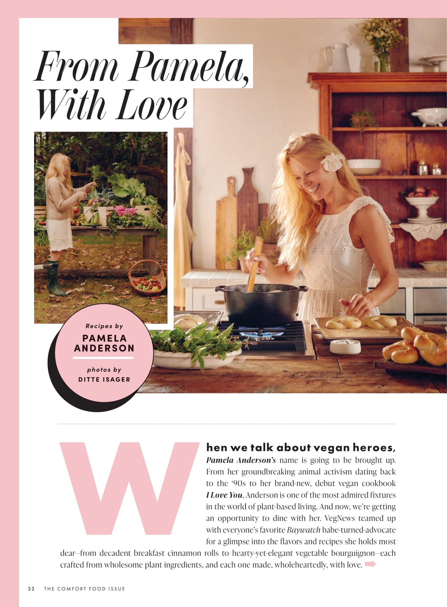 VegNews - 2025 Wellness Issue: Plant Based Recipes, Pamela Anderson, Sam Turnbull, Chloe Coscarelli, Daniella Monet Share Their Favorite Recipes & More!