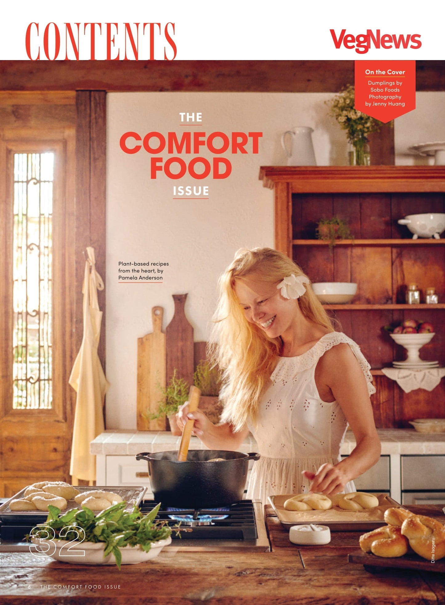 VegNews - 2025 Wellness Issue: Plant Based Recipes, Pamela Anderson, Sam Turnbull, Chloe Coscarelli, Daniella Monet Share Their Favorite Recipes & More!