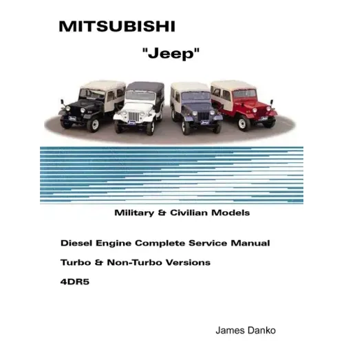 Mistubishi "Jeep" Diesel English Service Manual 4DR5
