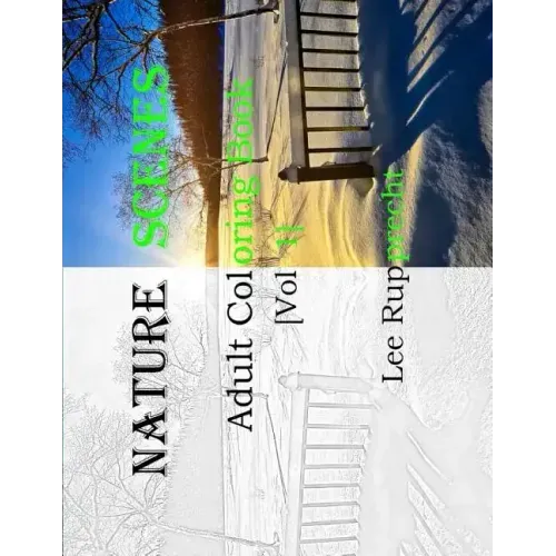 Nature Scene: Adult Coloring Book