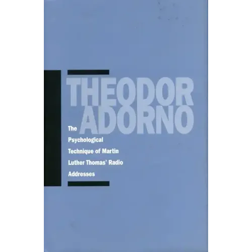 The Psychological Technique of Martin Luther Thomas' Radio Addresses