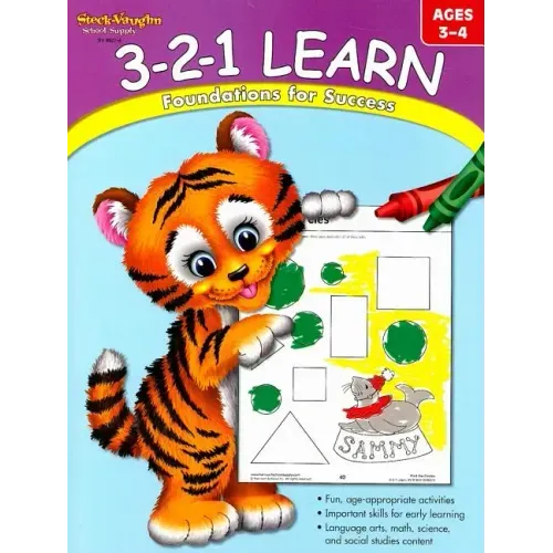 3-2-1 Learn Reproducible Ages 3-4