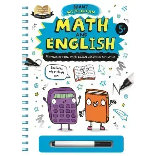 Help with Homework: Math and English-Giant Wipe-Clean Learning Activities Book: Includes Wipe-Clean Pen