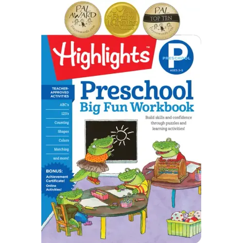 Preschool Big Fun Workbook: 256-Page Preschool Activity Book Full of Preschool Math, Language Arts, Writing Practice, Shapes Practice, Puzzles and Mor
