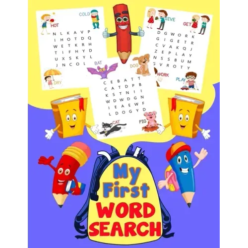 My First Word Search: Fun First Words with Illustrations for kids 4-6