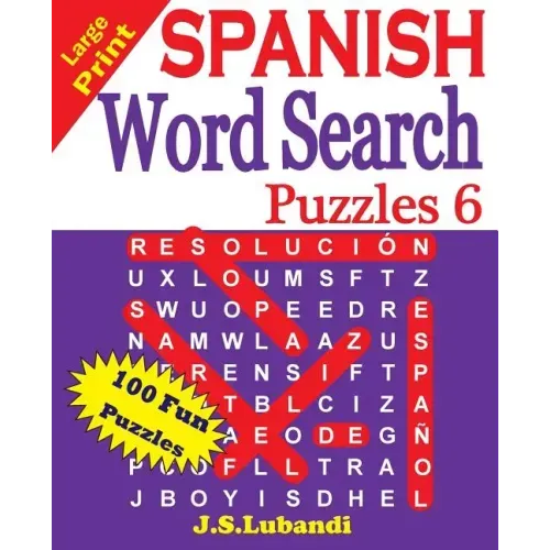 Large Print SPANISH Word Search Puzzles 6