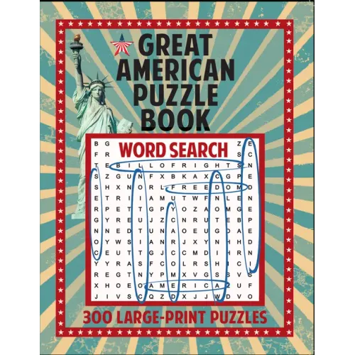 Great American Puzzle Book: 300 Large Print Puzzles