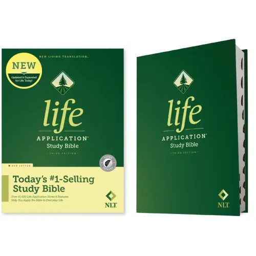 NLT Life Application Study Bible, Third Edition (Red Letter, Hardcover, Indexed)