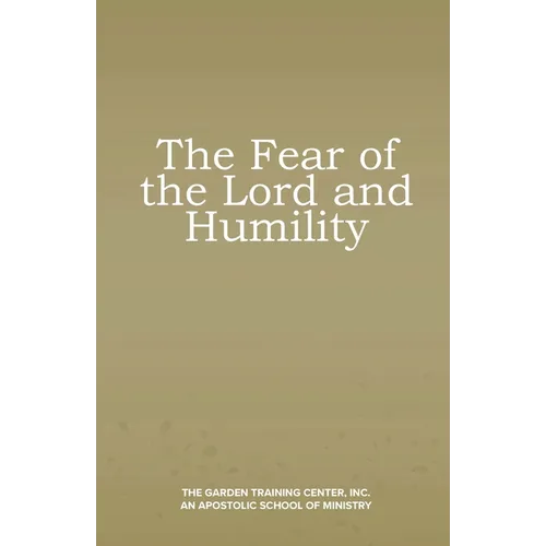 The Fear of the Lord and Humility