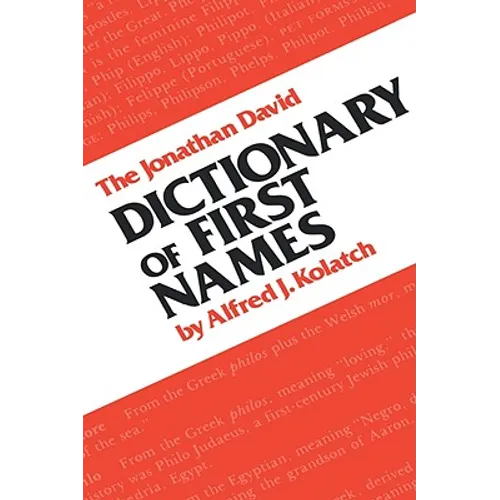 Dictionary of First Names