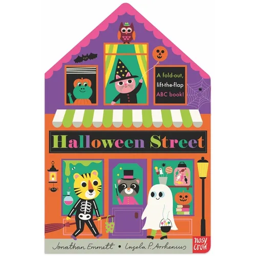 Halloween Street: A Fold-Out, Lift-The-Flap ABC Book!