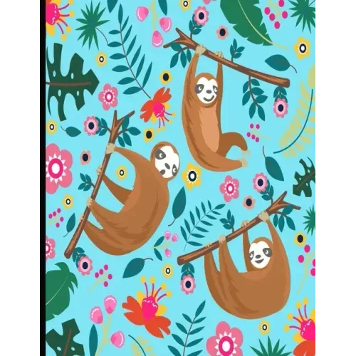 This Is My Super Cute Sloth Puzzle Book: Light Blue Cover Sloth Puzzle Book With 110 Pages. Tic Tac Toe, Hangman, 4 In A Row & Dots And Boxes Activiti