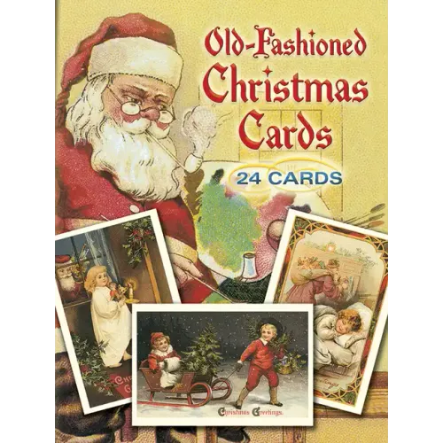 Old-Fashioned Christmas Cards: 24 Cards