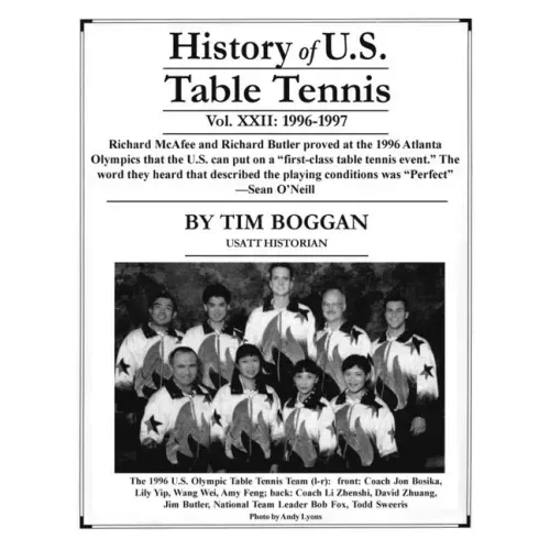 History of U.S. Table Tennis, Volume 22