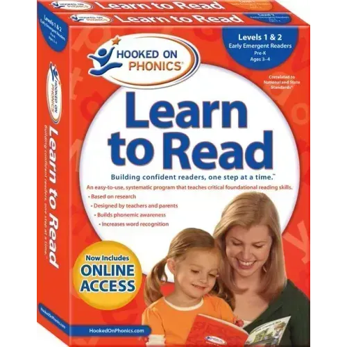 Hooked on Phonics Learn to Read - Levels 1&2 Complete: Early Emergent Readers (Pre-K Ages 3-4)