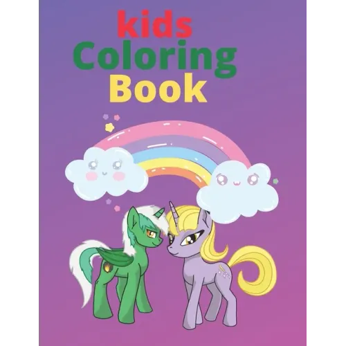 kids coloring book: drawing animals book cute animals unicorn, lion, tiger, elephant, rabbit, giraffe, deer for kids ages 3 - 8