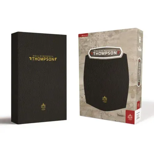 Rvr60, Biblia de Referencia Thompson, Piel Reciclada, Negro