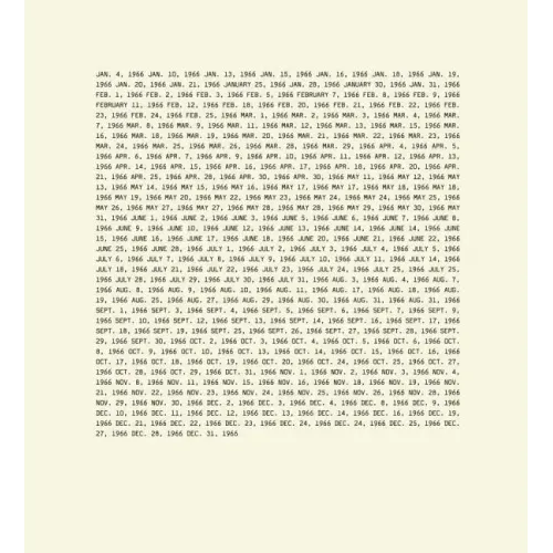 On Kawara: 1966