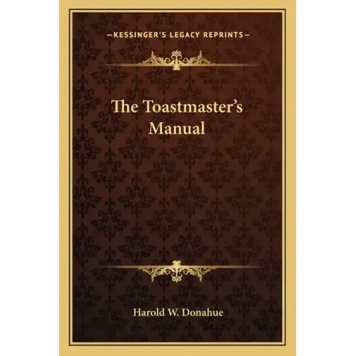 The Toastmaster's Manual