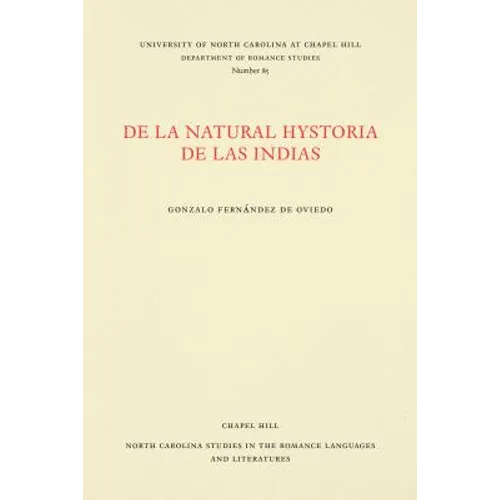 de la Natural Hystoria de Las Indias