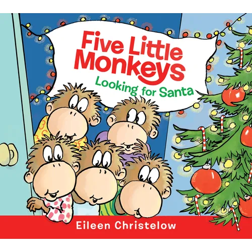 Five Little Monkeys Looking for Santa Board Book