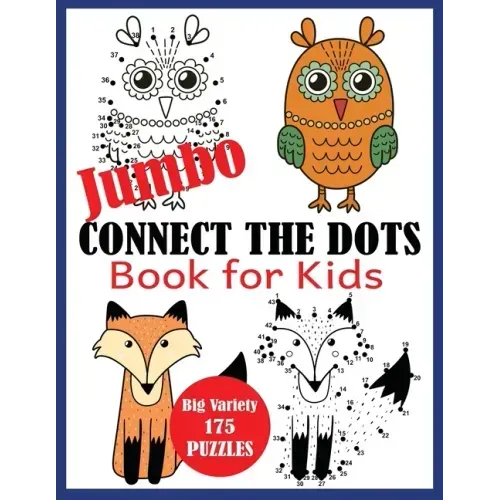 Jumbo Connect the Dots Book for Kids: Big Variety 175 Puzzles