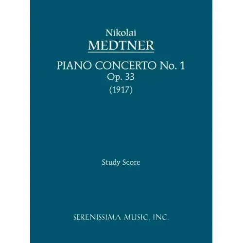 Piano Concerto No.1, Op.33: Study score