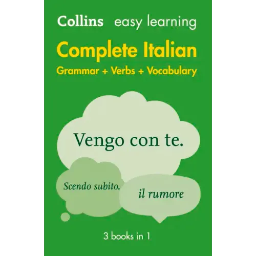 Easy Learning Italian Complete Grammar, Verbs and Vocabulary (3 Books in 1): Trusted Support for Learning