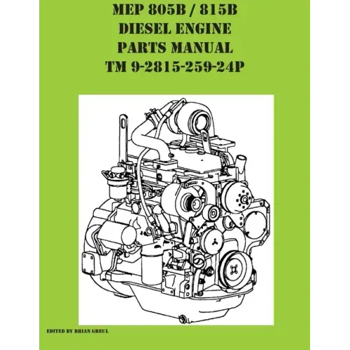 MEP 805B / 815B Diesel Engine Repair Parts Manual TM 9-2815-259-24P