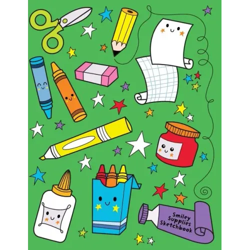 Smiley Supplies Sketchbook: Jumbo Drawing Pad For Sketching, Doodling And Coloring