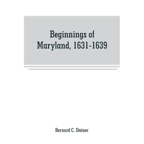 Beginnings of Maryland, 1631-1639