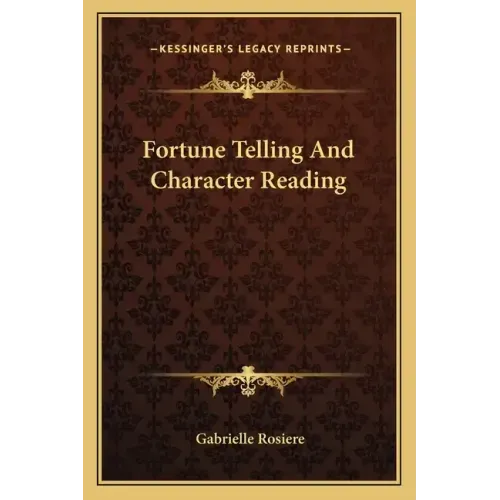 Fortune Telling and Character Reading