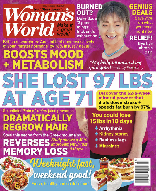Woman's World - 09.11.23 She Lost 97 lbs at the Age 71