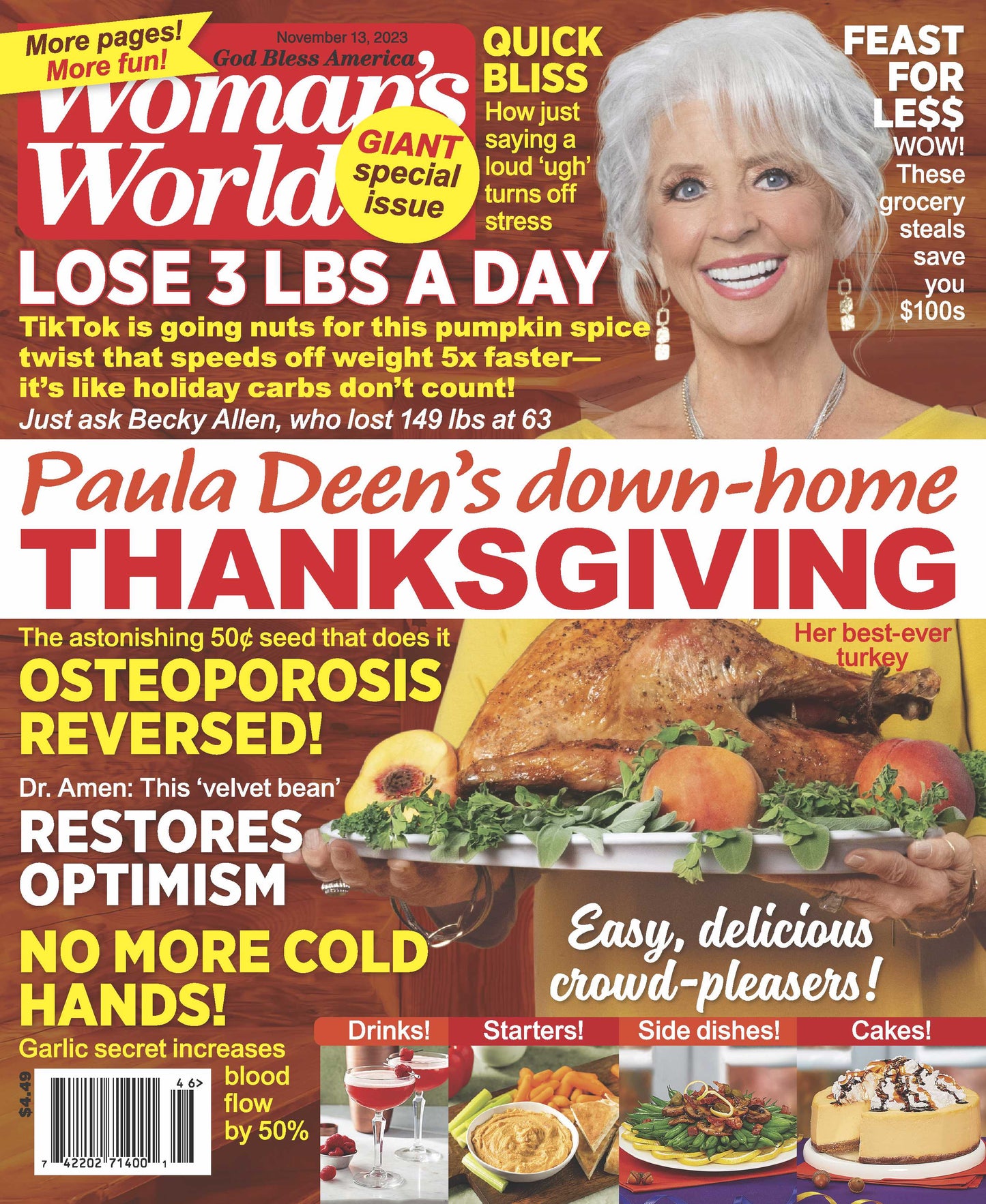 Woman's World - 11.13.23 Paula Deens Down Home Thanksgiving