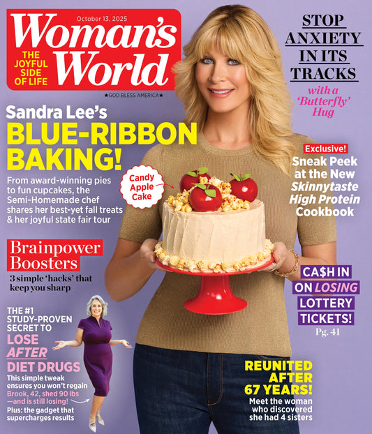 Woman's World - 10.13.25: Sandra Lee’s Blue Ribbon Baking, Brainpower Boosters, Anxiety Relief Tips, Skinnytaste High Protein Cookbook Sneak Peek, Smart Money Strategies, Weight Loss Secrets & More!