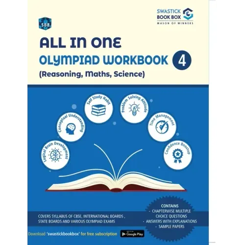 All in One Olympiad Workbook for Reasoning, Maths & Science - Class 4