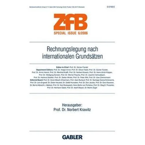 Rechnungslegung Nach Internationalen Grundsätzen