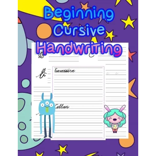 Beginning Cursive Handwriting: handwriting tracing workbook-handwriting practice paper for kids-handwriting practice sheets