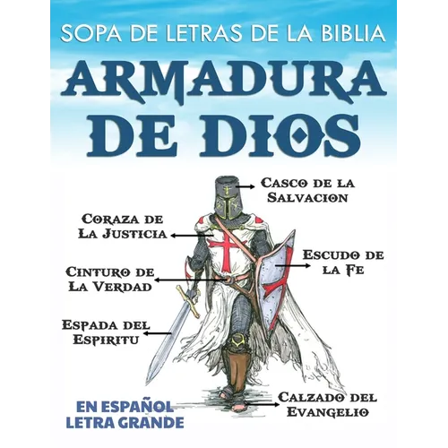 Sopa de Letras de la Biblia en Español Letra Grande: Armadura de Dios