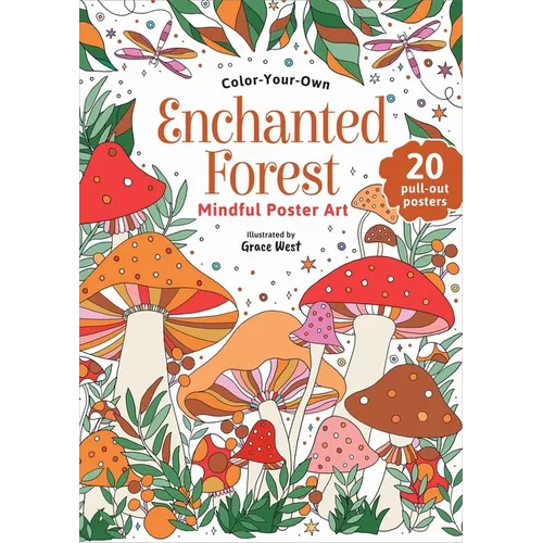 Enchanted Forest: Color-Your-Own Mindful Poster Art