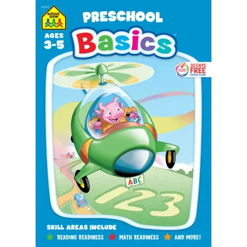 School Zone Preschool Basics 96-Page Workbook
