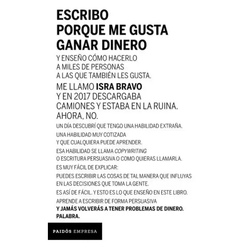 Escribo Porque Me Gusta Ganar Dinero